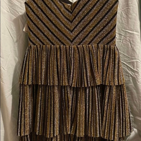 XL Dress the Population - gold and black dress NWT - Picture 7 of 11